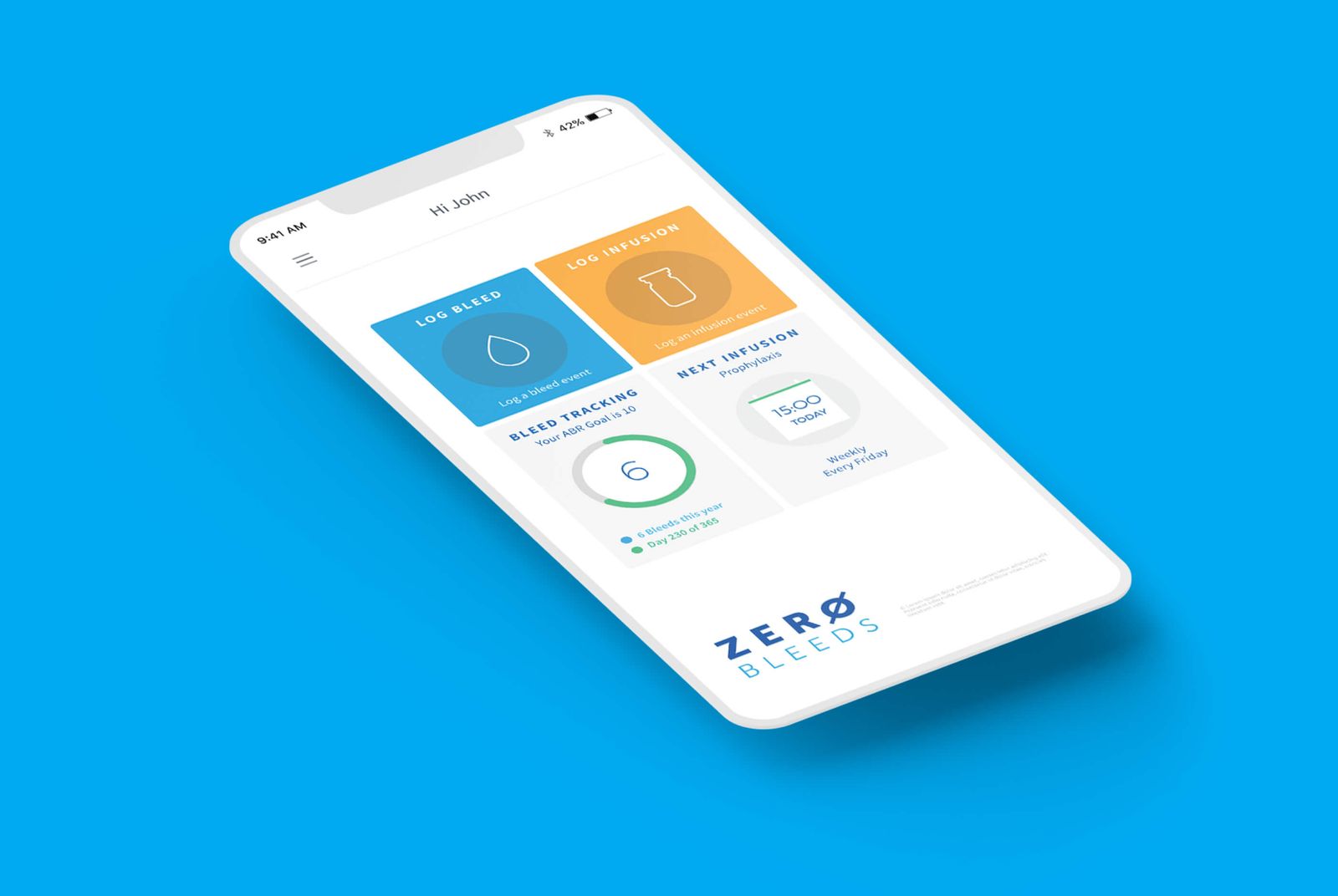 Zero Bleeds: Patient app and connected HCP portal